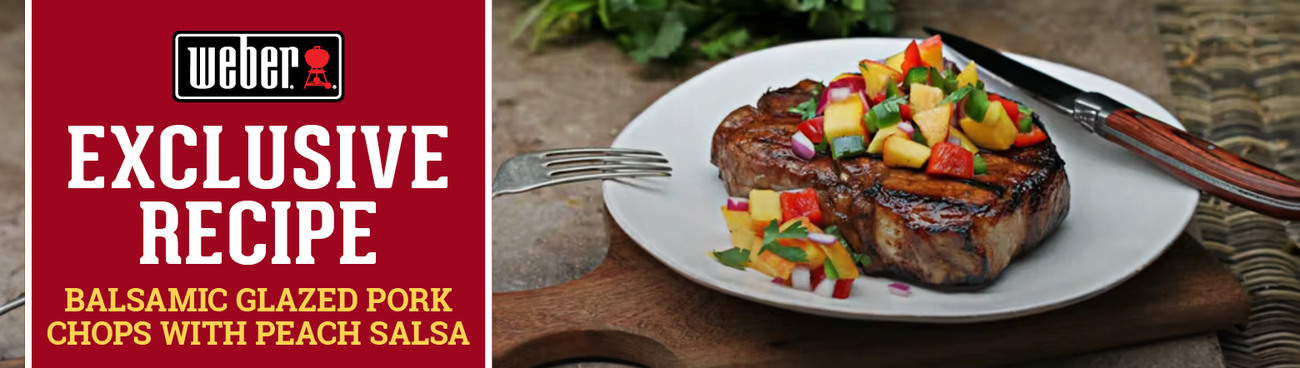 Balsamic Glazed Pork Chops with Peach Salsa - Great Lakes Ace Hardware Store Header