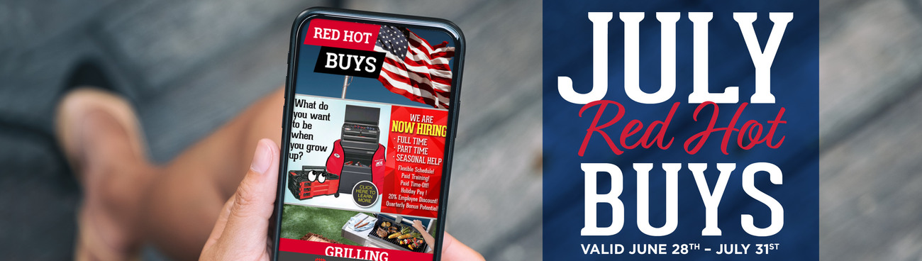 July Red Hot Buys - Great Lakes Ace Hardware Store Header