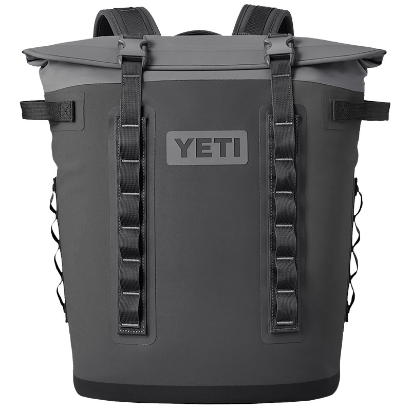 11.6" W X 8.9" D X 17.3" H Yeti Hopper M20 Charcoal Backpack Cooler