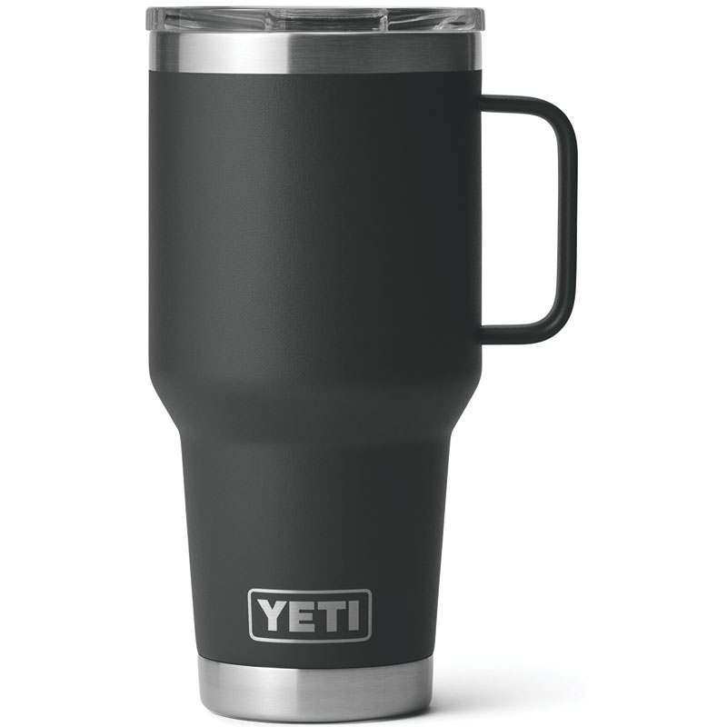 30 Oz. Yeti Rambler Black BPA Free Travel Mug