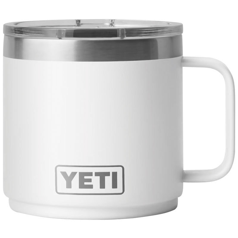 14 Oz. Yeti Rambler BPA Free Mug With MagSlider Lid White