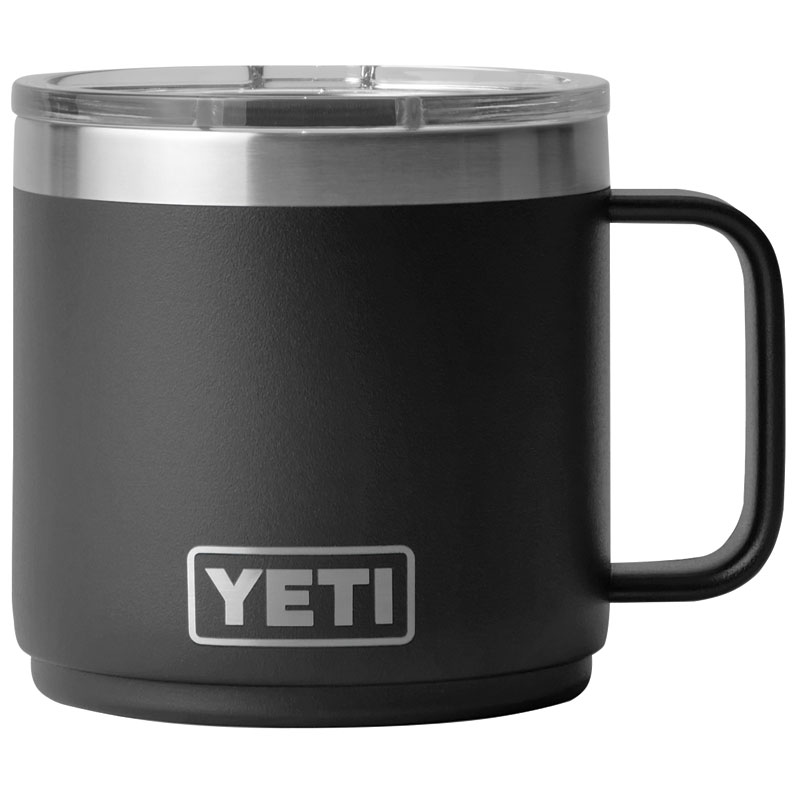 14 Oz. Yeti Rambler Black BPA Free Mug With MagSlider Lid