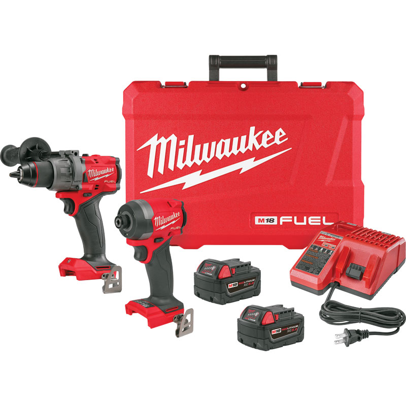 Milwaukee® M18 Fuel 18V Cordless Brushless 2-Tool Combo Kit