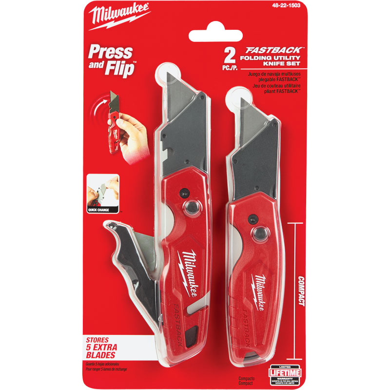 Milwaukee® FASTBACK Folding Knife Set