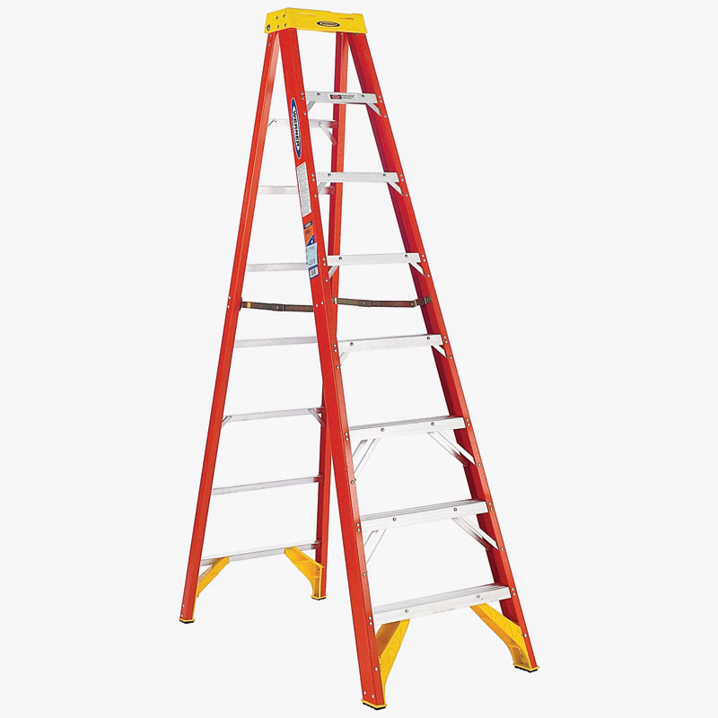 Werner® 8' Heavy Duty Fiberglass Step Ladder 