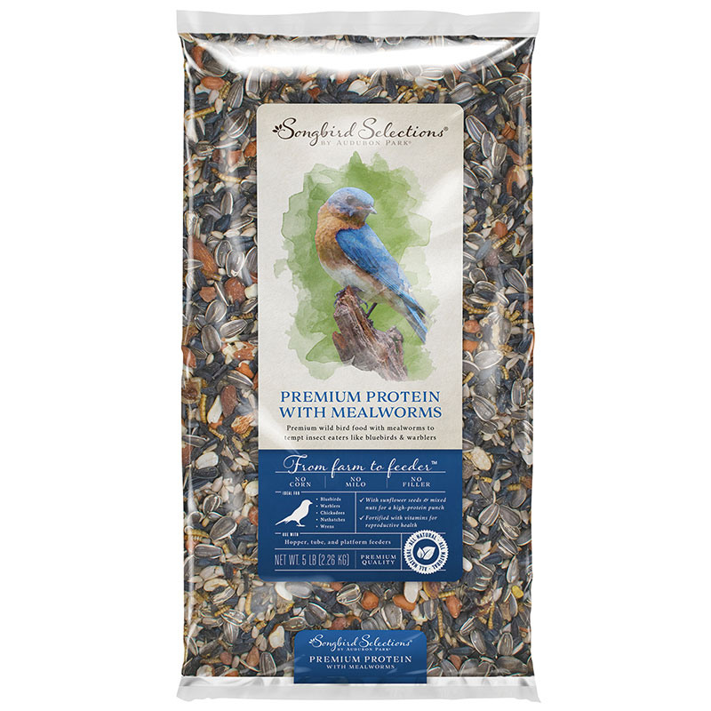 5 Lb. Audubon Park Songbird Selections Premium Protein With Mealworms Bird Seed