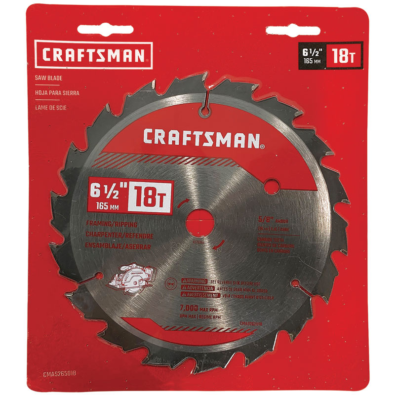 6-1/2" Craftsman Thin Kerf Stainless Steel Circular Saw Blade