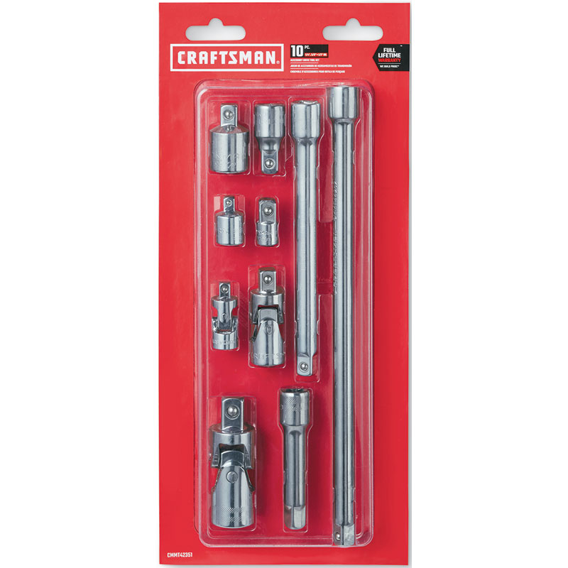 10 Pc. CRAFTSMAN® 3 Drive Accessory Set