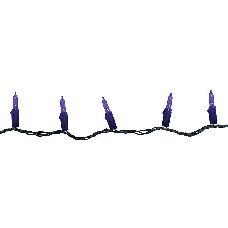 100 Ct. Celebrations Purple LED Mini Halloween String Lights