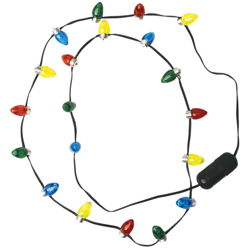 LED Christmas Bulbs Necklace