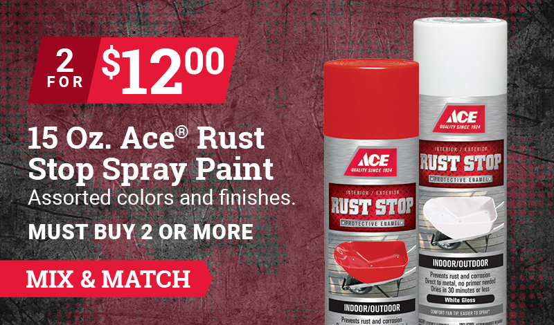 15 Oz. Ace® Rust Stop Spray Paint