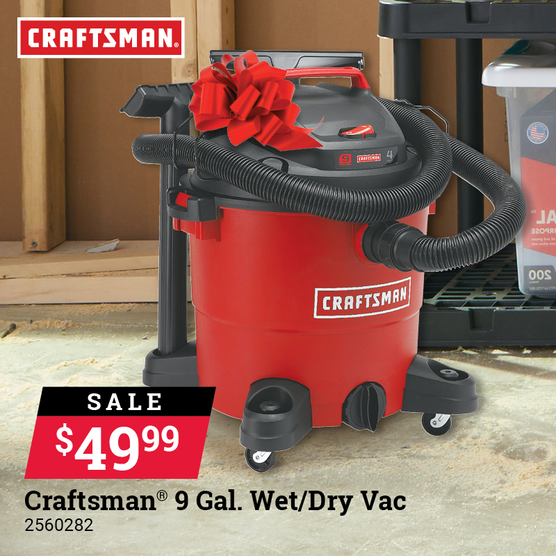 Craftsman® 9 Gal. Wet/Dry Vacuum