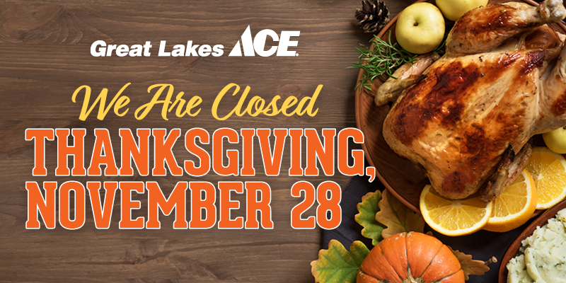 Closed for Thanksgiving