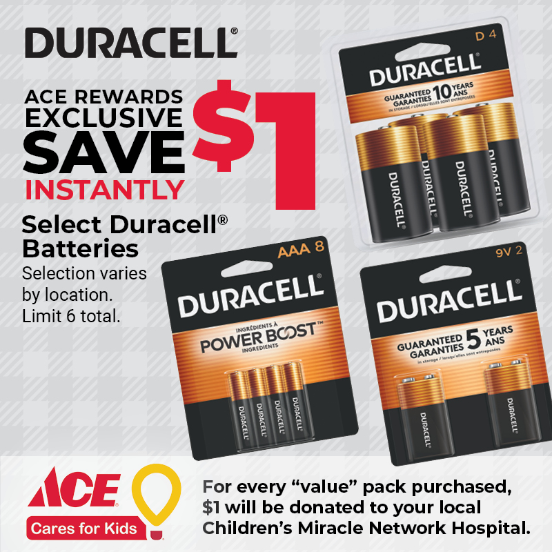 Save $1 Instantly on Select Duracell® Batteries