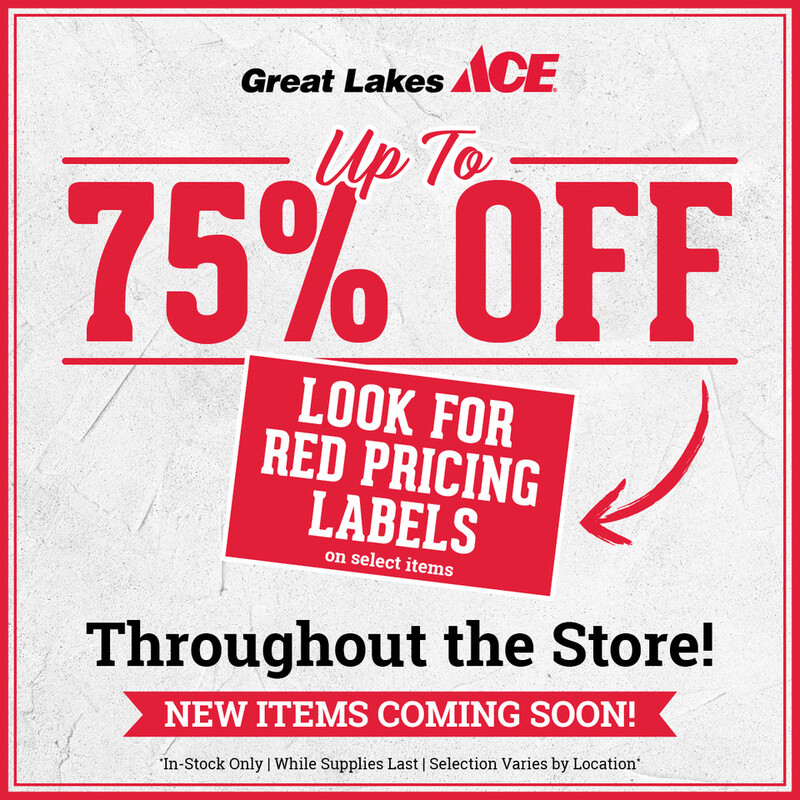 75% off Red Labeled Items