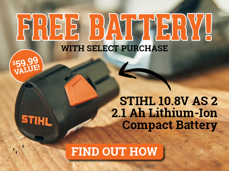 Free Battery with Select Purchase!