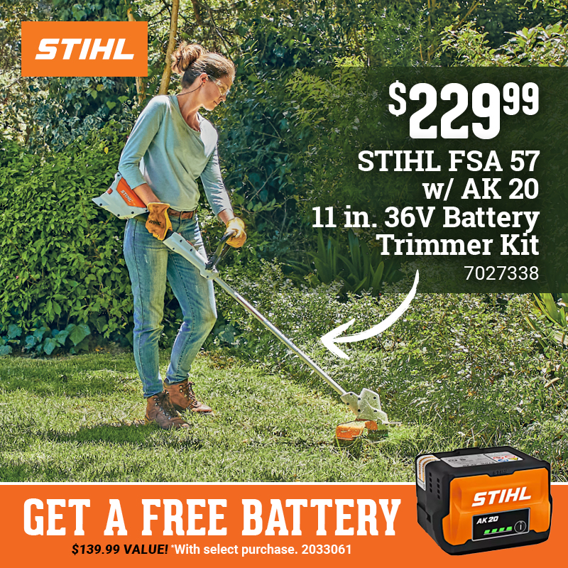 Buy This STIHL Trimmer and Get a Free Battery!