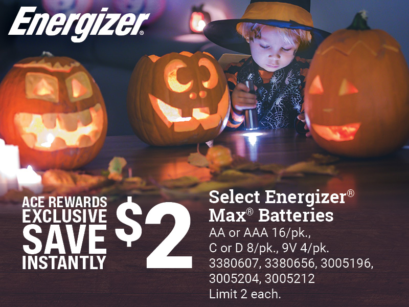 Save $2 on Select Energizer® Max® Batteries