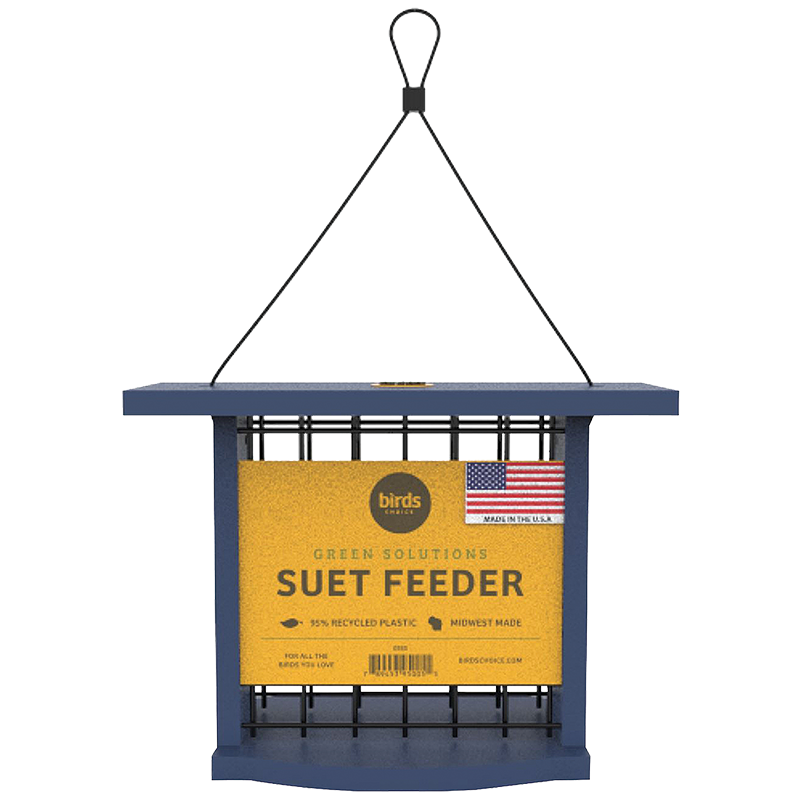 Birds Choice Plastic Suet Feeder-Blue